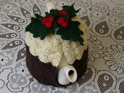 Crochet Christmas Pudding Tea Cosy