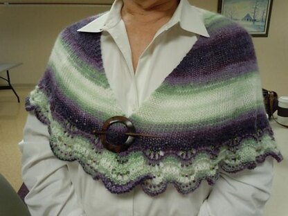 Intrigued with Beads Shawl