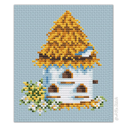 Birdhouse Sampler 01 Cross Stitch PDF Pattern