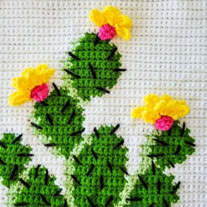 Prickly Pear Cactus Tapestry