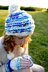 Striped Hoodie Hat & Glove Set in Knit Collage Gypsy Garden