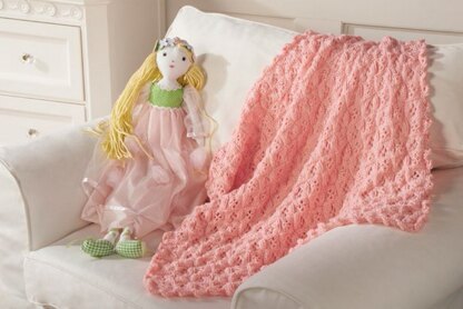 Princess Blanket in Red Heart Soft Baby Steps Solids - LW3657-G