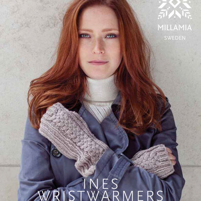 Ines Wristwarmers in MillaMia Naturally Soft Aran