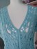 Ice Blue Crochet Lace Blouse