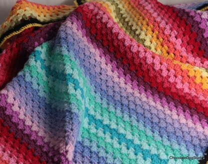 Ombre Granny Stripe Blanket