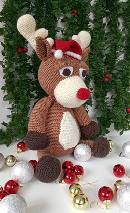 Rudolph the Red nosed Reindeer Crochet Pattern