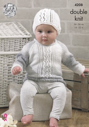 Baby Set in King Cole DK - 4208 - Downloadable PDF