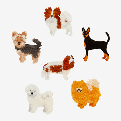 DMC Toy Dogs Embroidery Pattern - PAT1739 - Downloadable PDF