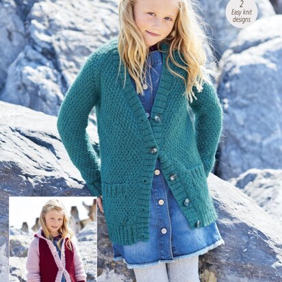 Jackets in Stylecraft Grace Aran - 9933 - Downloadable PDF