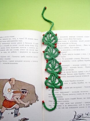 Green  tree bookmark.