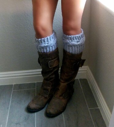 Chunky Cable Knit Boot Cuff Pattern