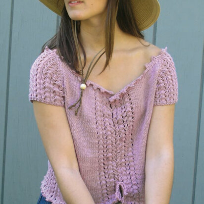Ellie Mae Top in Knit One Crochet Too Dungarease - 1894 - Downloadable PDF