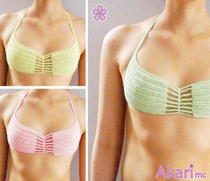 PASSION bikini top _ C34 Crochet pattern by Akari Crochet Patterns