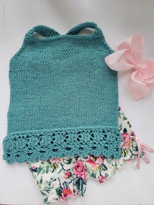 Girl's Lace Sweater Tank