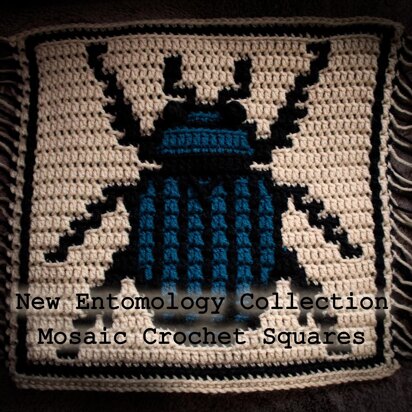 Entomology Collection Mosaic Square: Scarab Beetle