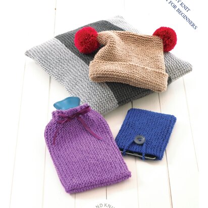 UKHKA 155 Cushion Cover, Hat, Hot Water Bottle Cover and Tablet Cover in Chunky - UKHKA155pdf - Downloadable PDF
