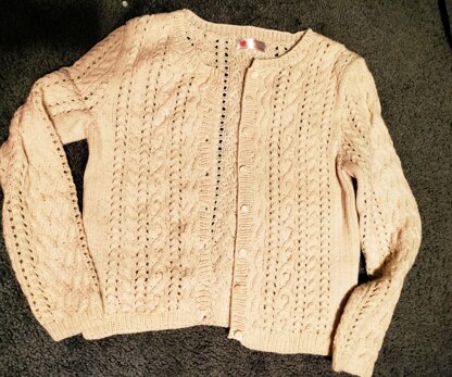 Jo Sharp lacey cabled cardigan