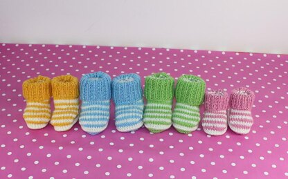 Baby Easy Stripe Booties