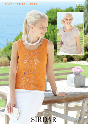 Top and Vest in Sirdar Cotton DK - 7212 - Downloadable PDF