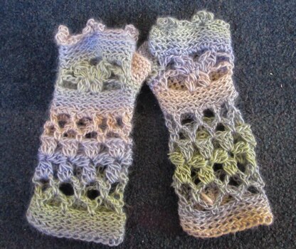 Butterfly Garden Fingerless Gloves