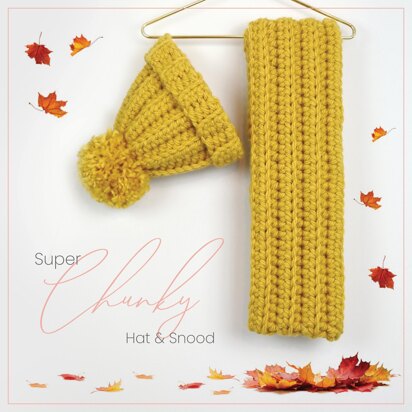 Super Chunky Hat and Snood Set