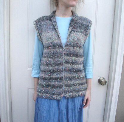 Chunky Shawl Collar Vest