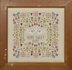 Historical Sampler Company Flower Home Sweet Home Sampler Cross Stitch Kit - 25cm x 25cm