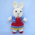 Rabbit, cat, pig, panda - 4 toy animal dolls