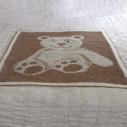 Teddy Bear Illusion Blanket and Cushion