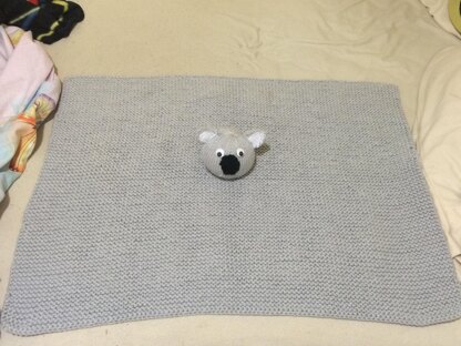 Cuddly Koala Lovey Baby Blanket Pattern