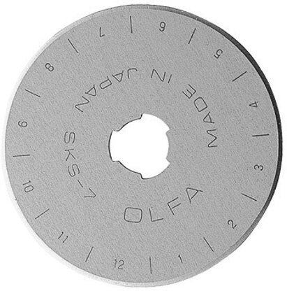 Olfa Rollschneider-Klingen mit gerader Kante, 45 mm, 10 Stück (RB45-10)