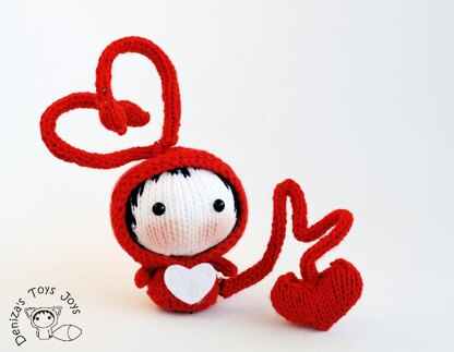 Fall in Love small Red Bug Doll. Toy from the Tanoshi series.