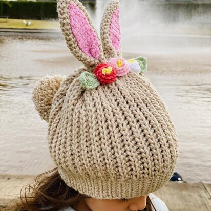 Rabbit Crochet Beanie