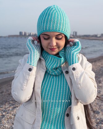 Kaleidoscope Fingerless Mittens