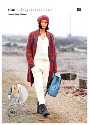 Cardigans and Hat in Rico Creative Light Melange - 632 - Downloadable PDF