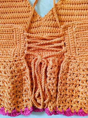 Crochet Pattern - Peaches Peplum Top