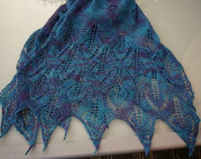 Peacock scarf