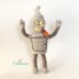 Bender amigurumi doll - crochet pattern by Crochelandia
