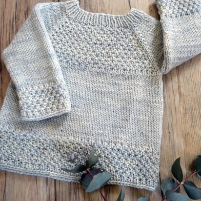 OGE Knitwear Designs P137 Silver Gum Top Down Sweater PDF