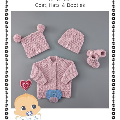 Penelope Unisex newborn 16" cardigan set