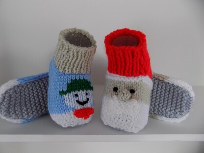 Christmas Baby Booties