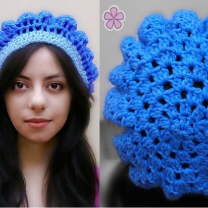 Crochet beret in 2 colors _ L02