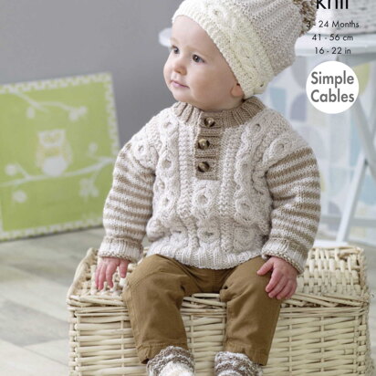 Sweaters, Hats & Socks in King Cole DK - 5086pdf - Downloadable PDF