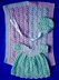 P80 Dolls Dress, Bonnet and Blanket