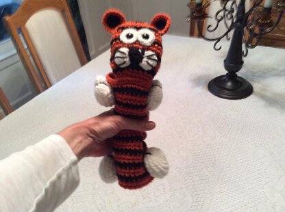 Tiger Snuggle Buddy Lovey or Security toy