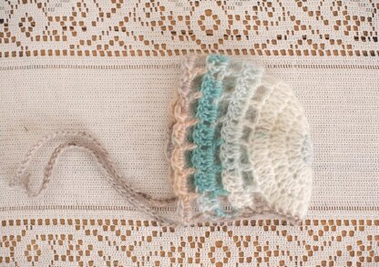 Easy Newborn Mohair Bonnet