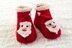 Santa Face Baby Booties