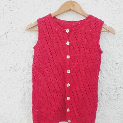 ALISON, girlish sleeveless jumper