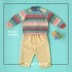 Poppet Jumper - Free Knitting Pattern For Babies in Paintbox Yarns Baby DK Prints by Paintbox Yarns