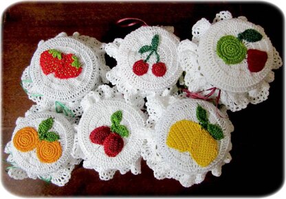 Fruit jam jar covers